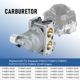 RUIANOMG Carburetor Replacement For Kawasaki FH641V FH661V FH680V FH721V FX751V FX850V 22HP Engine, Replaces 15004-1010, 15004-7024, Include Oil Filter, Fuel Filter