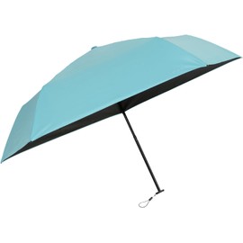 Mabu Umbrella, Parasol, Dual Use, Folding Umbrella, 100% ACTIVE AW Mini 50, Blue Green, Blue Green, SMV-41993 Umbrella, Stylish, Popular, Men's, Women's, Rain Umbrella, Completely Blackout, UV