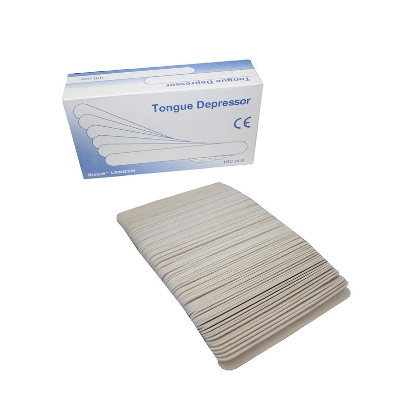 B2Q Wooden Spatula Craft Spatula Hair Removal Pack of 100