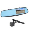 Acouto 1080P Dual Lens Mirror Cam 4.3 Inch Anti Glare