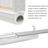 Garage Door Seals Bottom Rubber with Pre-drilled Aluminum Track Retainer