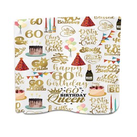 PXTIDY 60th Birthday Kitchen Towels Happy 60th Tea Towel Gift Hello Sixty Dish Cloth Cheer to 60 Years Kitchen Accessories