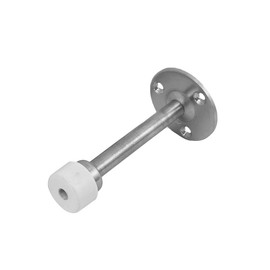 uxcell 4-inch Long Metal Floor Mounted Door Stop Stopper Bumper