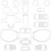 23PCS Full Set Interior Decoration Trim Kit for Jeep Wrangler
