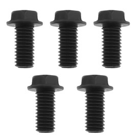 ECSiNG 5PCS M8x16mm Left Hand Thread Bolts Full Threaded Hex Flange Bolts Saw Blade Bolt for Saw Blade Construction Industry Machinery Industry Carbon Steel
