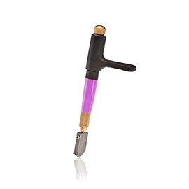 TOYO TC21SVR Custom Grip Supercutter Glass Cutter | Lilac - Straight Blade | Four-Position, Customizable Ergonomic Handled to Fit Most Hands | TAP Wheel Technology Supercutter | Made in Japan