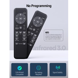 New Replacement Remote Control Compatible for JBL BAR 2.1/3.1/5.1 Soundbar Speaker System