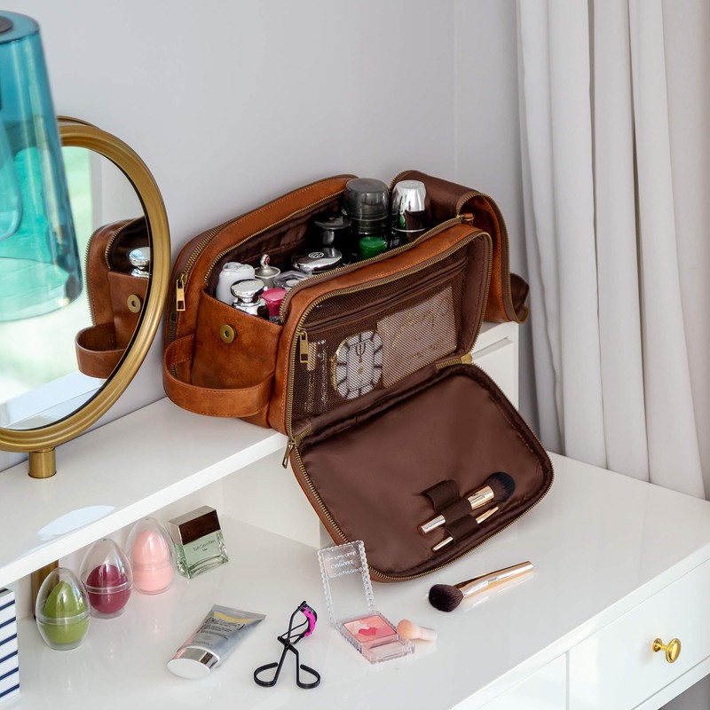 Elviros Toiletry Bag for Men, Large Travel Shaving Dopp Kit