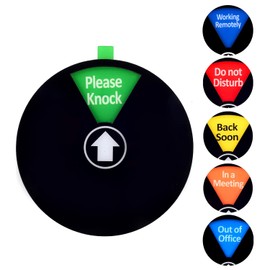 Kichwit 5" Working Remotely Sign, Do Not Disturb Sign, In a Meeting Sign, Please Knock Sign, Out of Office Sign, Privacy Sign for Offices