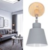 Wall Sconces Modern Minimalist Style Wood Art Decorative Grey Wall