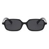 Gleyemor Fashion Retro Rectangle Sunglasses for Women Men Trendy Rectangular