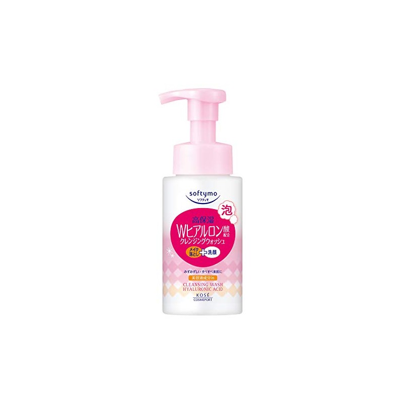 KOSE Softymo Foam Cleansing Wash H (Hyaluronic Acid) 6.8 fl