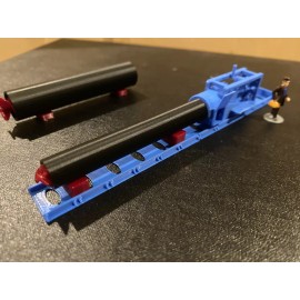 Handmade HO Boring Machine  1/87 With 24 Inch Auger And pipe And 36 Inch Auger And Pipe