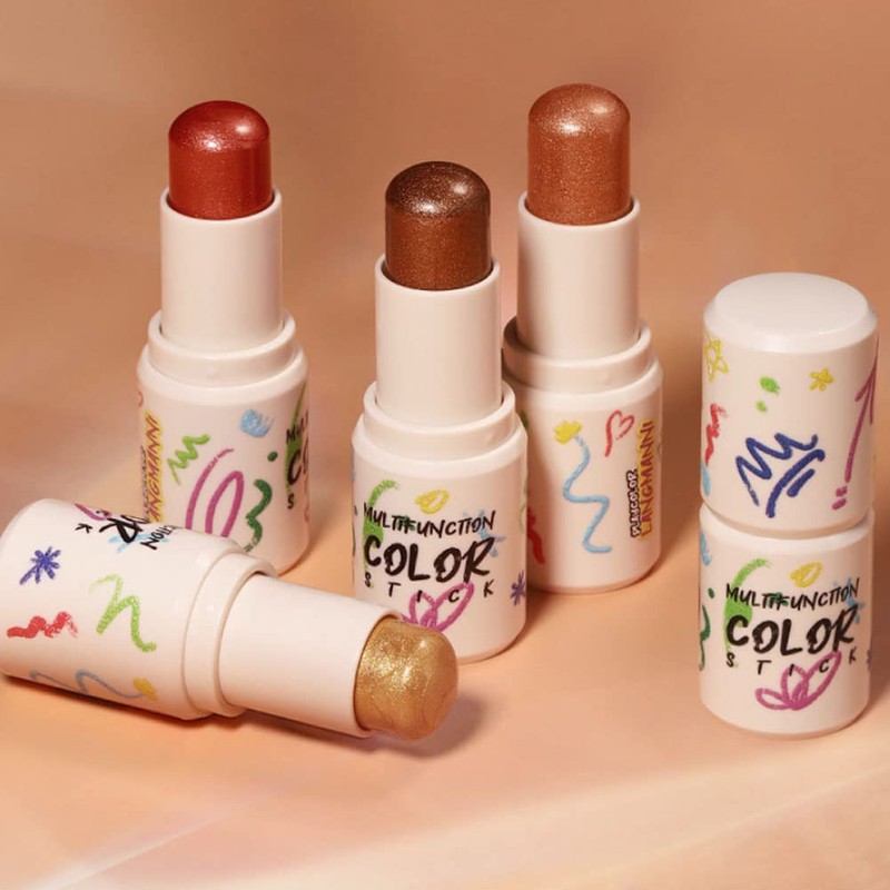 Langmanni Romantic Highlights Blush Eye Shadow Multifunctional Makeup Stick 8