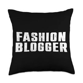 Fashion Blogger Beauty Blog Blogging Influencer Shopping Throw Pillow