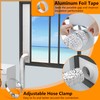 LBG Products Dryer Vent Window Kit with Weather-proof Louvered Vent