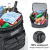 Odoland 48/72 Cans Soft Cooler with Wheels and Handle Collapsible