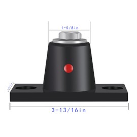 Floor Mount Vibration Isolator, 100% Neoprene, Capacity Range: 125 to 250 lb.