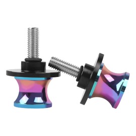 Worldmotop 2PCS 8MM M8 X1.5 Motorcycle Swing arm Spools Swingarm Spools Sliders Stand Screw Replacement for CBR600RR CBR1000RR F2 F3 F4 GSXR600 GSXR750 ZX6R ZX10R Z650 Z900 EX400 EX650 (purple)