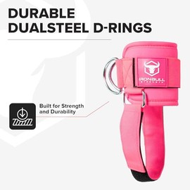 Correa de tobillo Kickback para mujer para máquinas de cables y bandas de resistencia: accesorio de gimnasio y entrenamiento en casa para extensiones de piernas, retrocesos, abductores de cadera