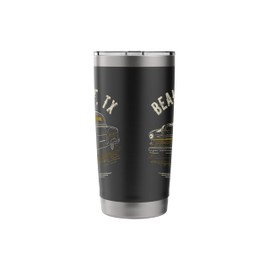 Beaumont TX Main Street USA Classic Hotrod Car Design Stainless Steel Insulated Tumbler