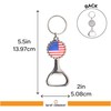 Bottle Cap US Flag Beer Bottle Opener Keychain (1)