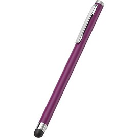 Insignia - Slim Stylus Ergonomic Stainless Steel Maroon NS-MSSTL2U