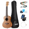 LEKATO Concert Ukulele for Beginners, 23 Inch Mahogany Ukelele Bundle