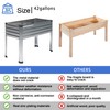 DIIYIV 2PCS Galvanized Raised Garden Bed with Legs,2PCS 48×18×30in Elevated