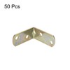 sourcing map Corner Brace, 40mm x 40mm Zinc Plated Joint