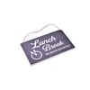 Lunch Break Hanging Sign - Be Back Soon Notice (Blackboard)