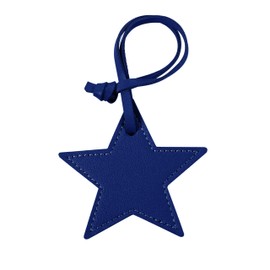 Tonecraft Star Key Holder, Simple, Orthodox, Bag Charm, Popular, Stylish, Cute, PU Leather, blue