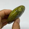 96.7g, 2.5"x2.1"x0.9" Natural Untreated Green Opal Palm-Stone Crystal Polished Galet