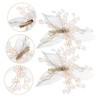 Vaguelly 2pcs Crystal Style Green Leaf Hair Clip Lightweight Headdress