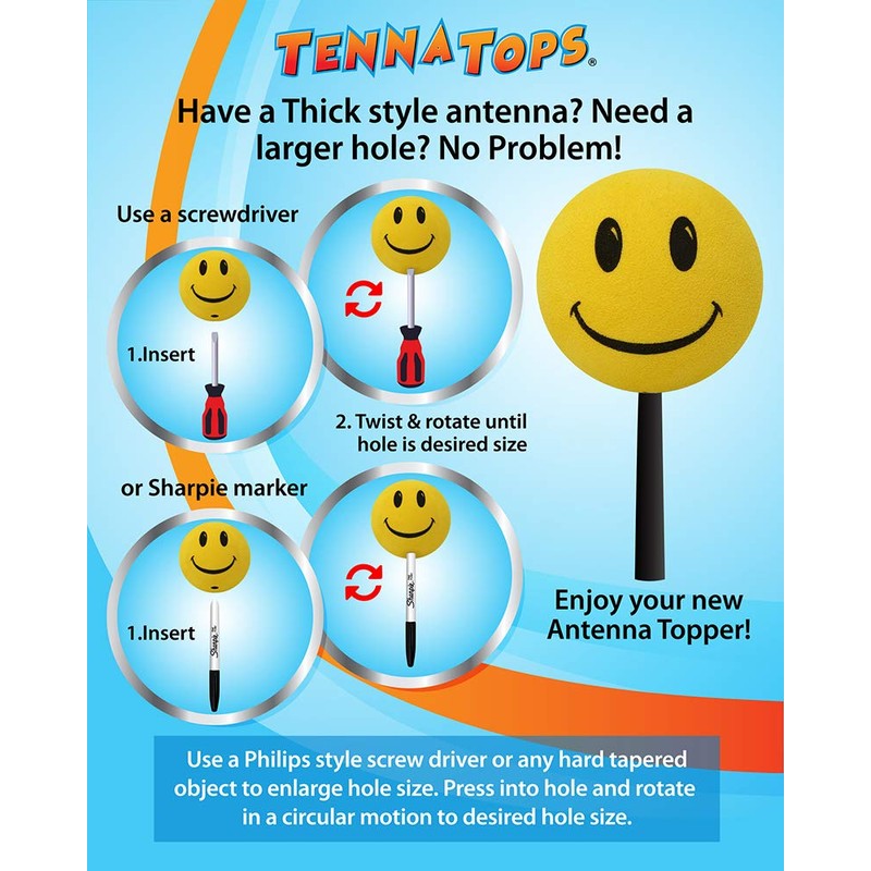 Tenna Tops Cute Red Hat Lady Car Charm Antenna Topper