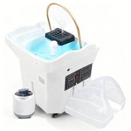 Head Spa Equipment Portable Hair Washing Basin 60l Water Japanese Head Spa Therapy Circulation Shampoo Basin Care Fumigation for Salons and Home Use