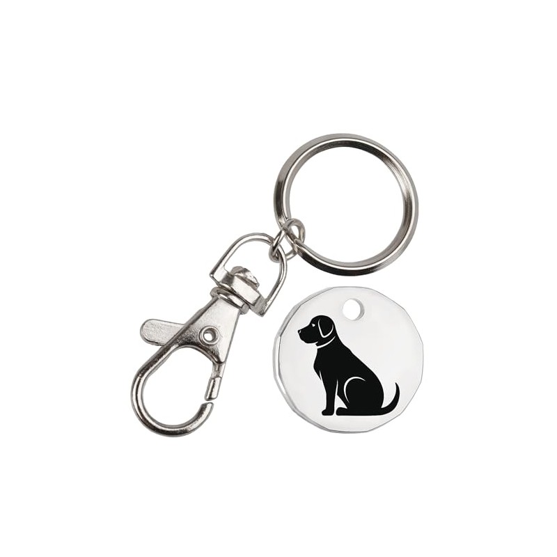 Harts Sitting Dog Trolley Token Keyring New 12 Sided £1