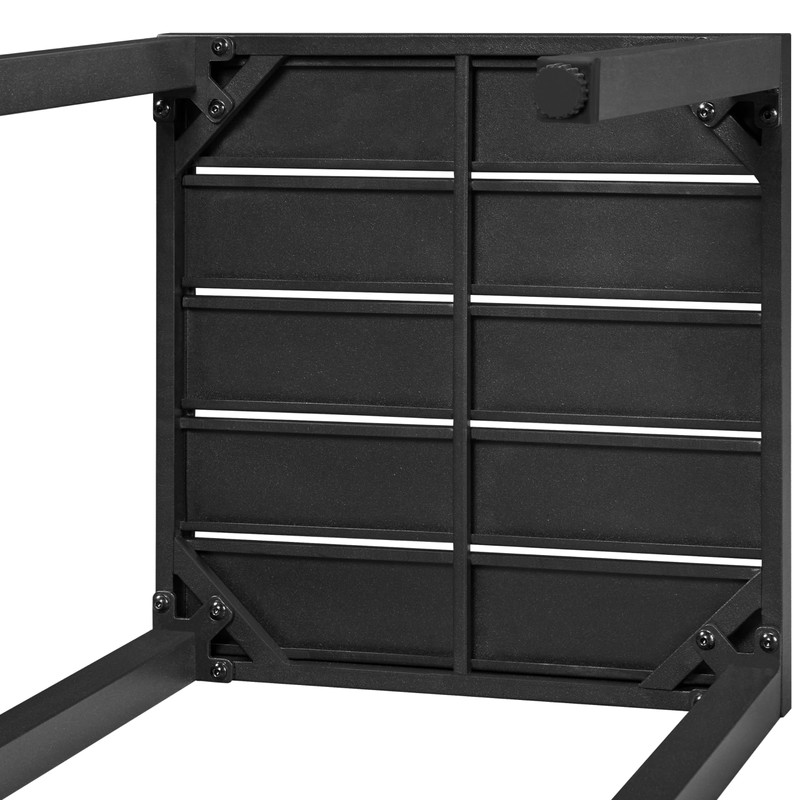 Yaheetech Outdoor Side Table, Small Metal Square Side Table, Easy