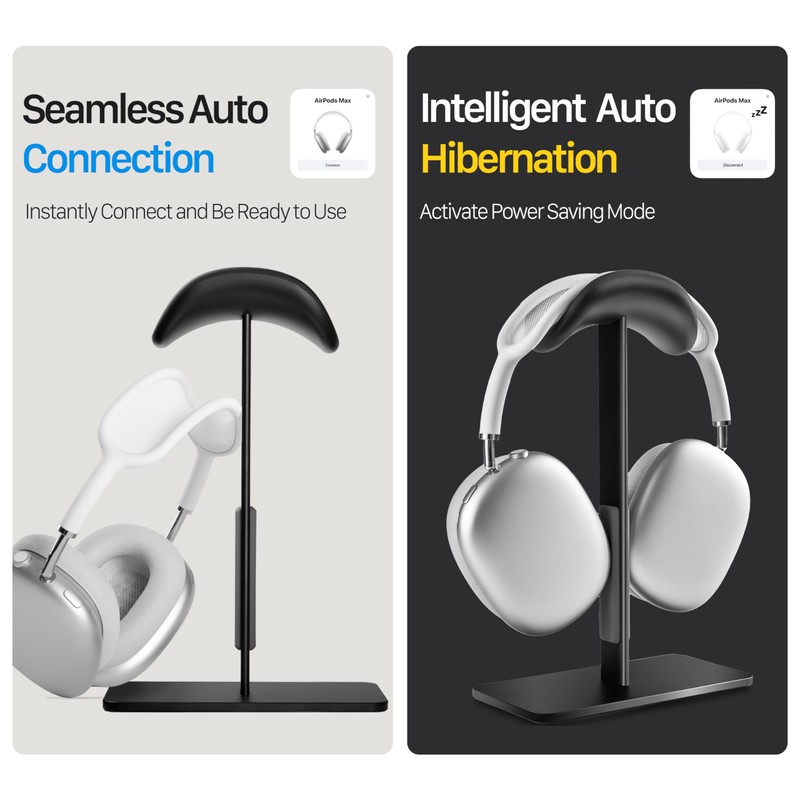 Headphone Stand, AirPods Max Stand with Sleep Mode, Headset Stand,Airpod