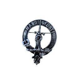 MacKay Clan Crest Pewter Cap Badge Brooch