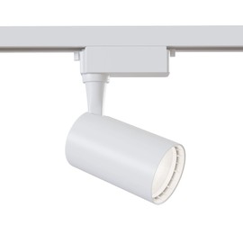 Maytoni Vuoro LED Spotlight for Rail Systems, 1-Phase Track Lighting, White, 355 Degree Adjustable, Aluminium, 3000K, 450lm, 6w