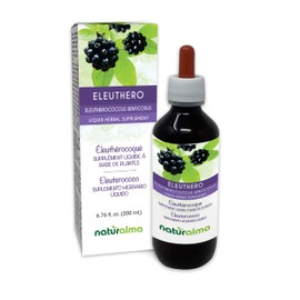 Naturalma Eleuthero or Siberian Ginseng (Eleutherococcus senticosus) Root Alcohol-Free Tincture - 6.76 fl oz Liquid Extract in Drops - Herbal Supplement - Vegan