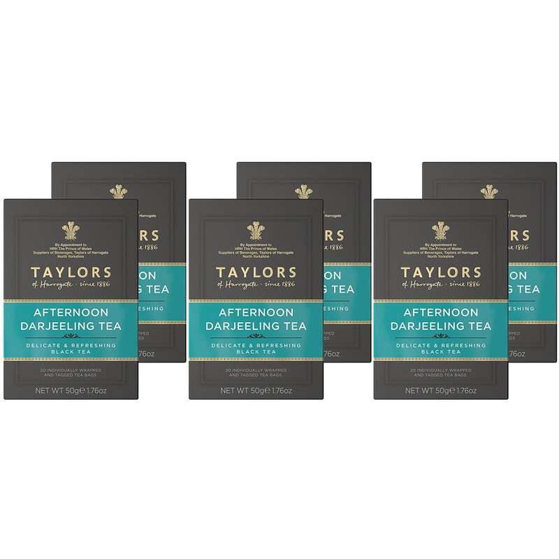 Taylors of Harrogate Afternoon Darjeeling, 20 Teabags (Pack of 6)
