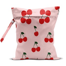 HDHBP Beach Essentials, Wet Bag for Swimsuit Dirty Clothes Yoga Gym Diaper, Wet Dry Bag, Beach Vacation Essential for Travel Poor Bathing Summer Cherry Gifts