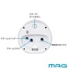MAG T-640A WH-Z Noah Precision Alarm Clock, Analog, Cute, Stylish,