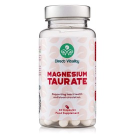 Magnesium Taurate | 700mg per Capsule | UK Made | 2 Months Supply | Vegan | No Nasty fillers | GMP Certified