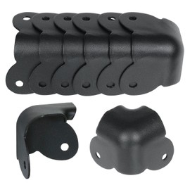 Reliable Hardware Company RH-1520TB-8-A Corner Set, 1.5 * 1.5 * 0.75 inches, Black