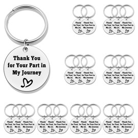 Jielahua 24PCS Thank You Gifts for Women Keychains Appreciation Gift for Employee Coworker Friend Keyring Thanksgiving Present for Friends Coworker Men Boss Mentor Professor Graduation Birthday