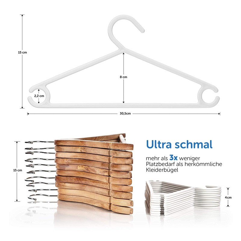 LaLoona Baby Clothes Hanger Set – Plastic Children's Clothes Hangers