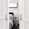 Ravinte 1 Pack Brushed Nickel Sliding Closet Door Handles Silver